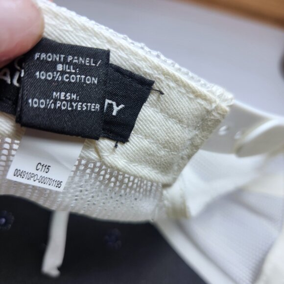 Vintage GE Appliances Snap-Back Hat Dark Blue White Mesh Back 100% Cotton - Picture 10 of 10
